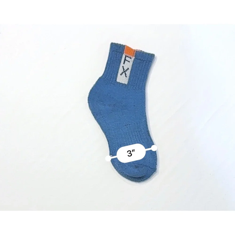 Unisex Kids Thick Winter Crew Socks 4-8 YO Colorful Anti-slip Fleece Lined 5 Pk‎